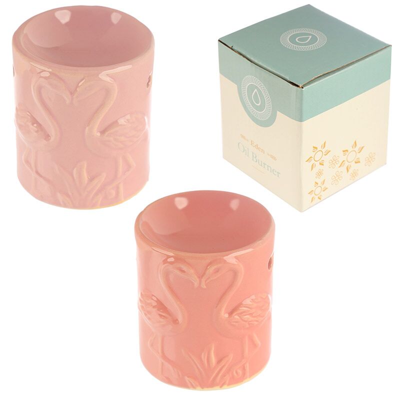 Eden rosa Flamingo-Keramik-Duftbrenner