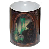Lisa Parker Absinth-Katze-Duftbrenner aus Keramik