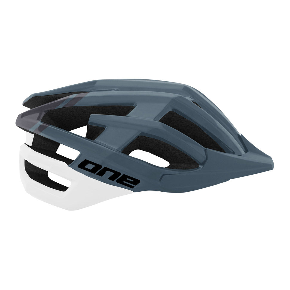 Ein Helm MTB Race M L (57-61) grau weiß