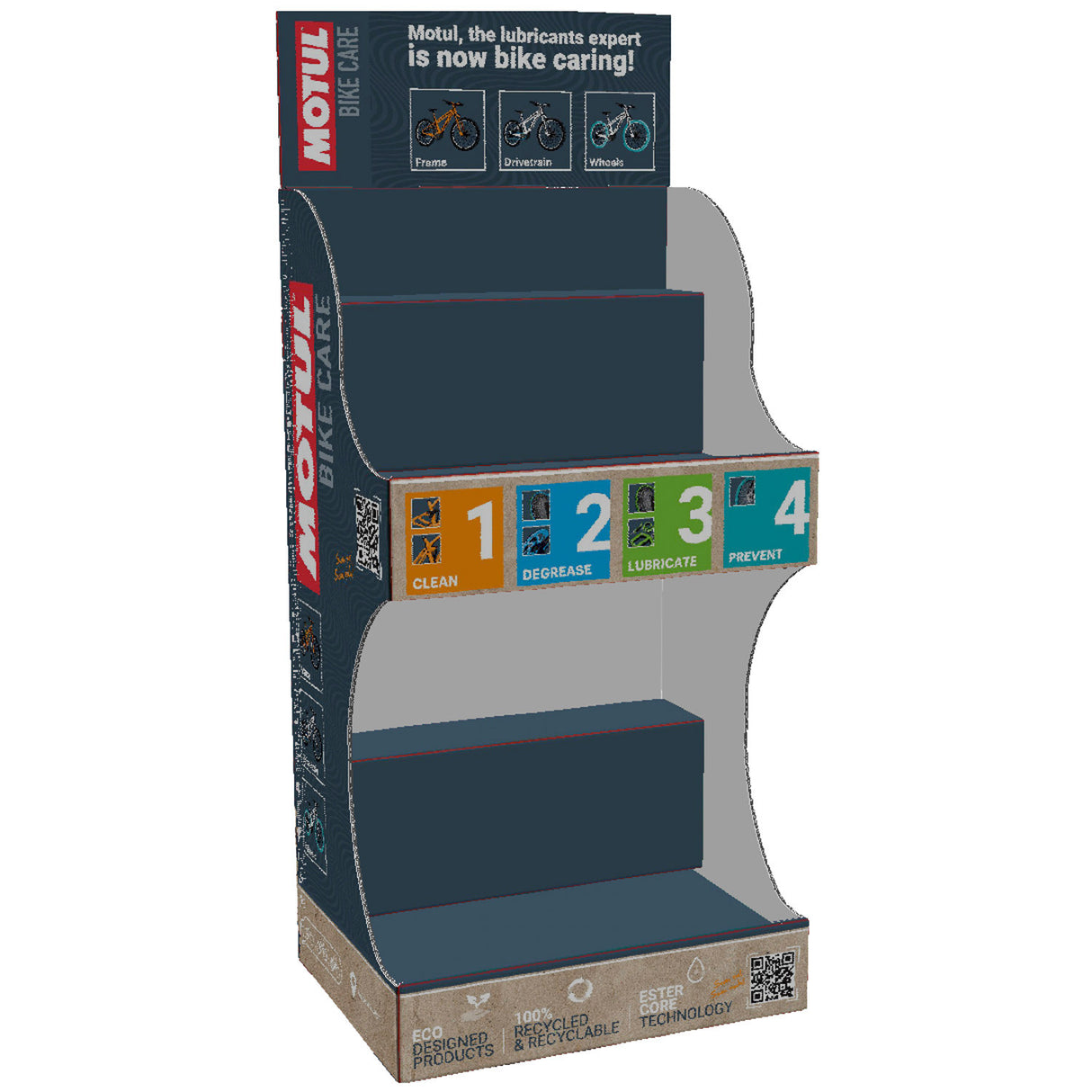 Motul Thekendisplay aus Karton (leer)