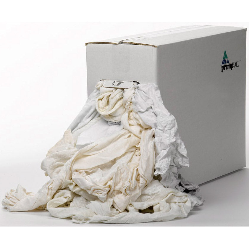 Reinigungstücher aus ausgezeichnetem Trikot, weiß, Box 9 kg