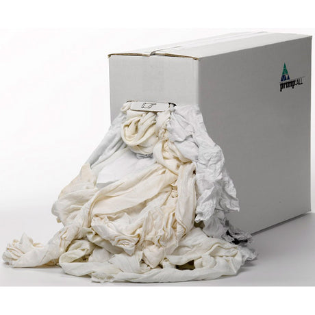Reinigungstücher aus ausgezeichnetem Trikot, weiß, Box 9 kg