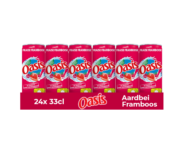 Oasis Erdbeer-Himbeer-Dose (24x 33cl)