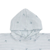 mürrisch | weißgrüner hydrophiler Strandponcho 52 x 52 cm