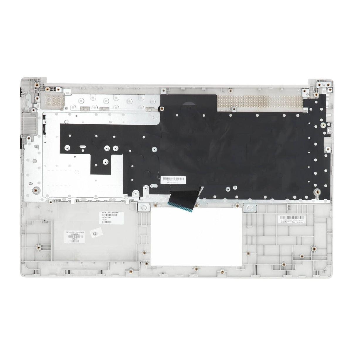 HP Laptop-Tastatur QWERTY US + obere Abdeckung – Silber