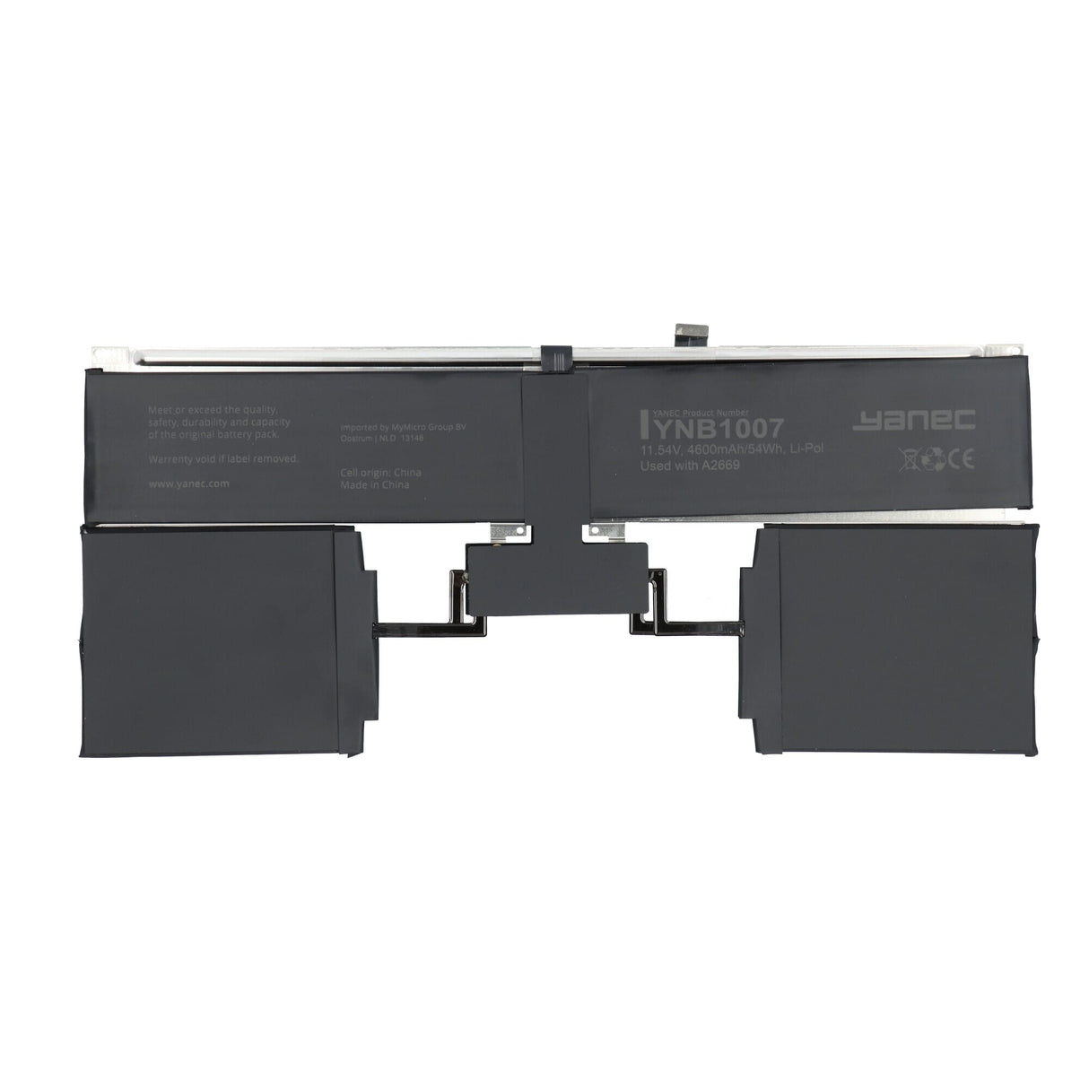 Yanec MacBook-Akku 4600 mAh