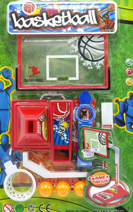 Bongers Spielzeug-Basketball-Set auf Karte, schießen Sie den Ball in den Korb