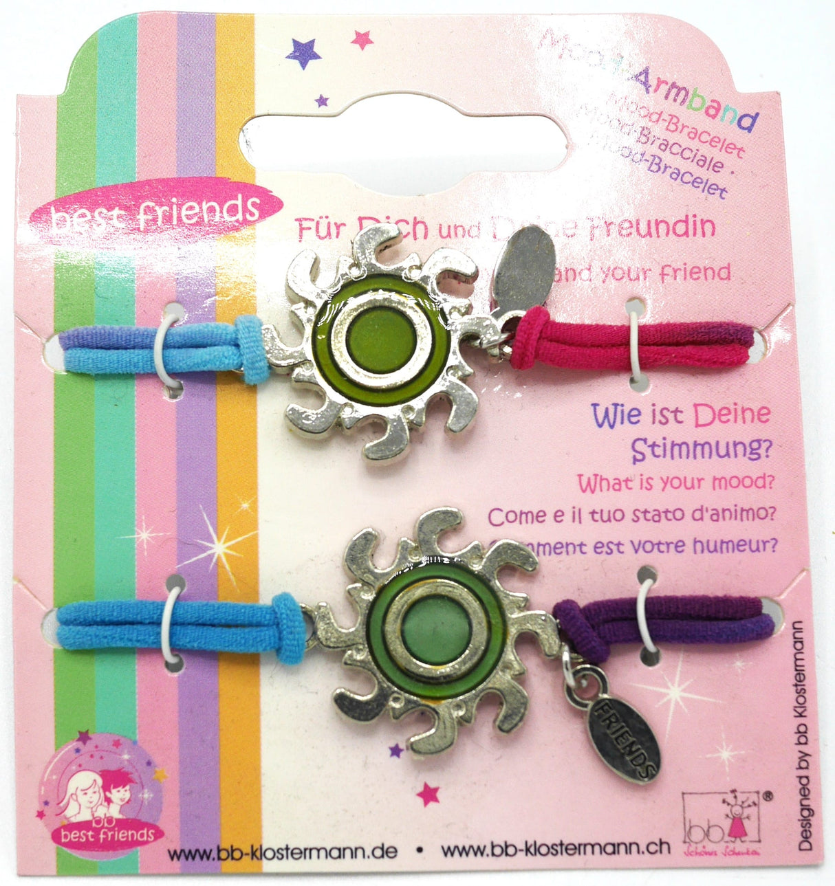 Van der Doelen Freundschaftsarmband, beste Freunde ändern die Farbe je nach Stimmung