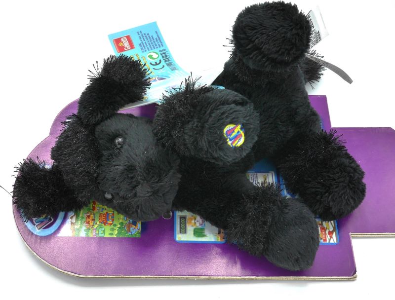 Webkinz Plüschhund schwarz 18 cm lang
