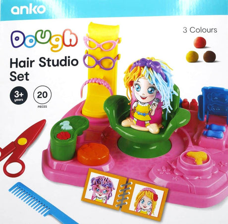 Playgo Knete-Haarstudio mit 3 Tontöpfen.