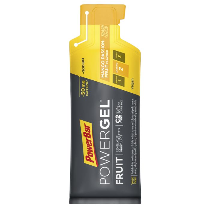 Powerbar Powergel Frucht (24 x 41gr) – Mango-Maracuja (Koffein)