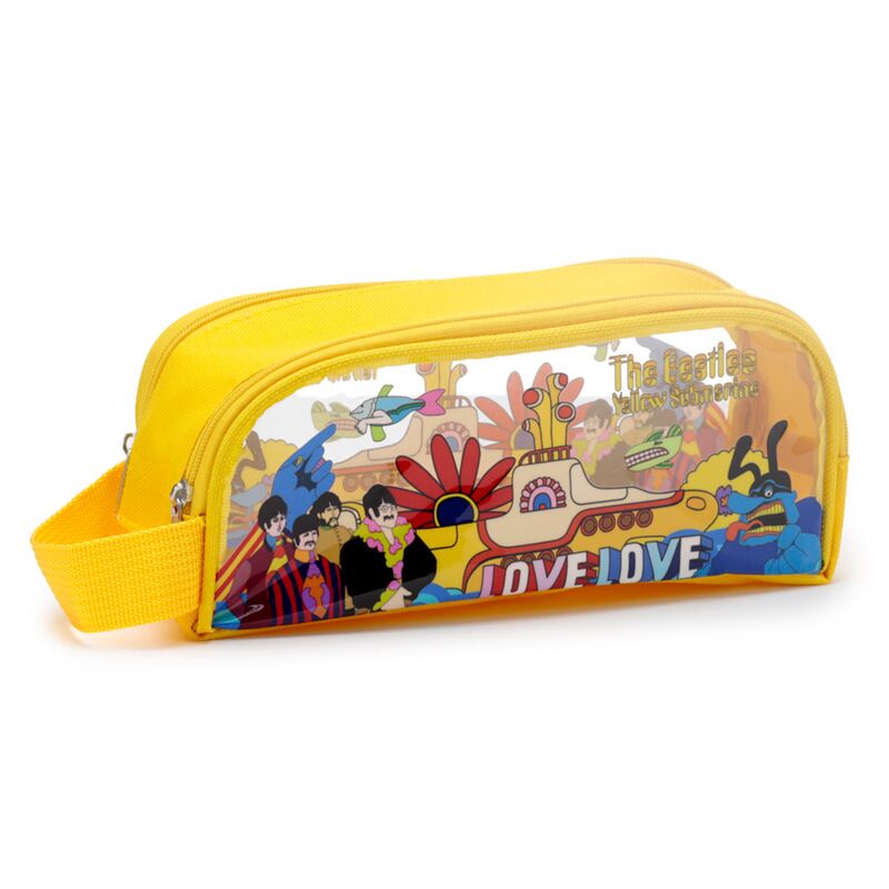 Das transparente Federmäppchen „The Beatles Yellow Submarine“.
