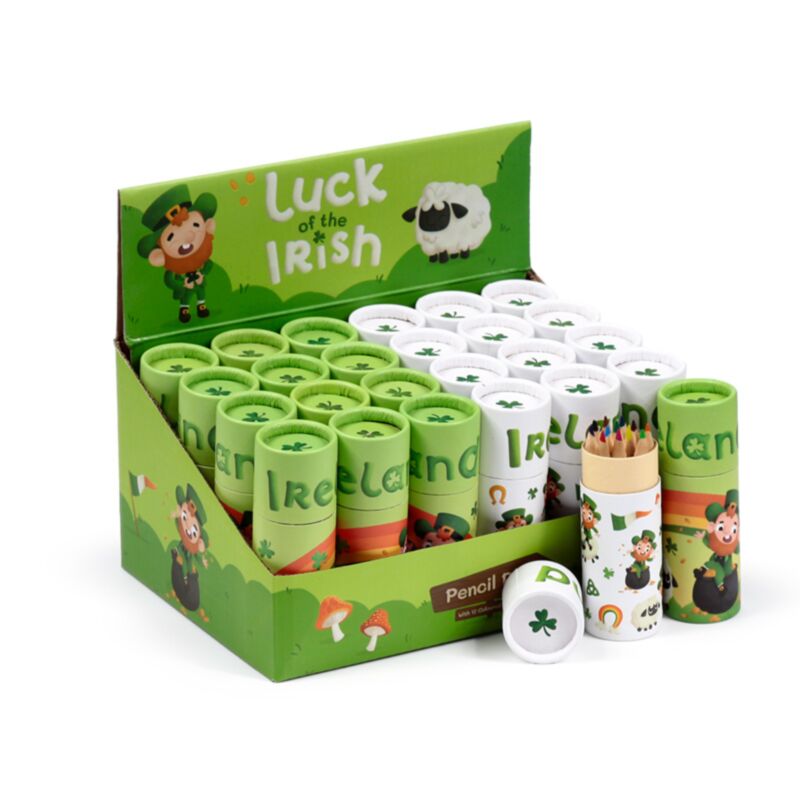 Irish Luck Ireland Zeichentube 12 Buntstifte