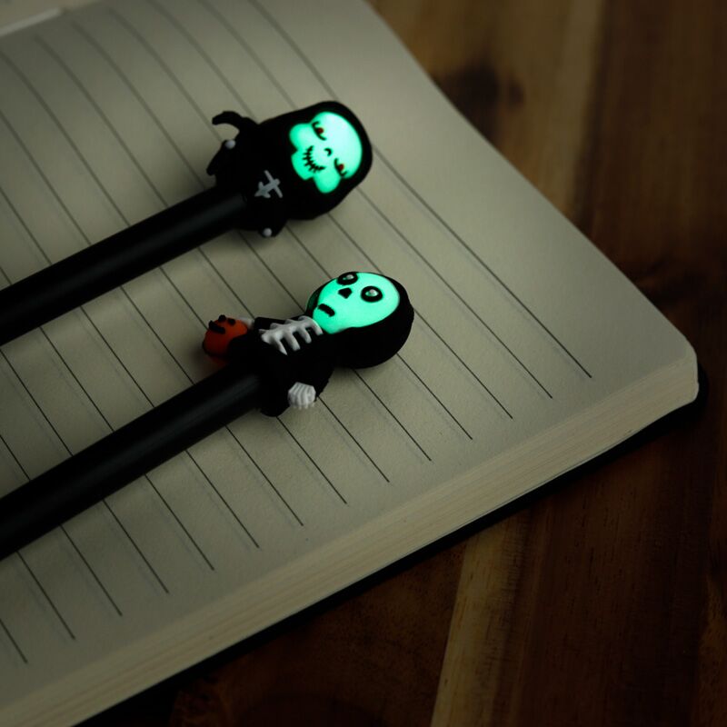 Glow in the Dark Ghosts Skeletons Fineliner-Stift – Schwarz