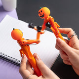 Geister-Kürbis-Box-PVC-Stift – schwarz