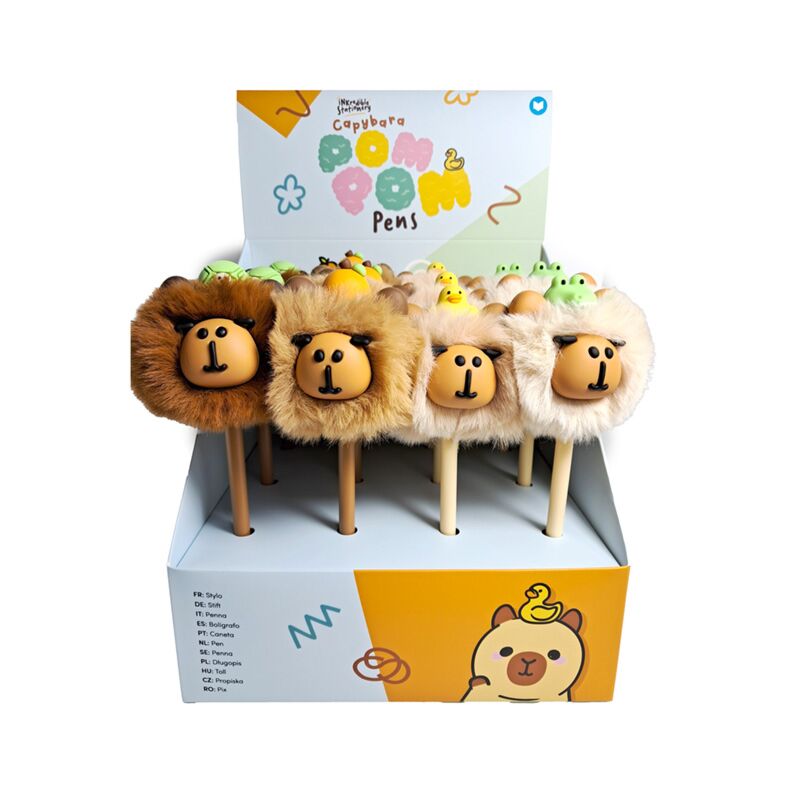 Capybara-Fineliner-Stift-Pom-Pom-Oberteil