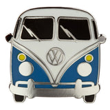 Blaues Emaille-Knopfabzeichen für Volkswagen Van VW T1