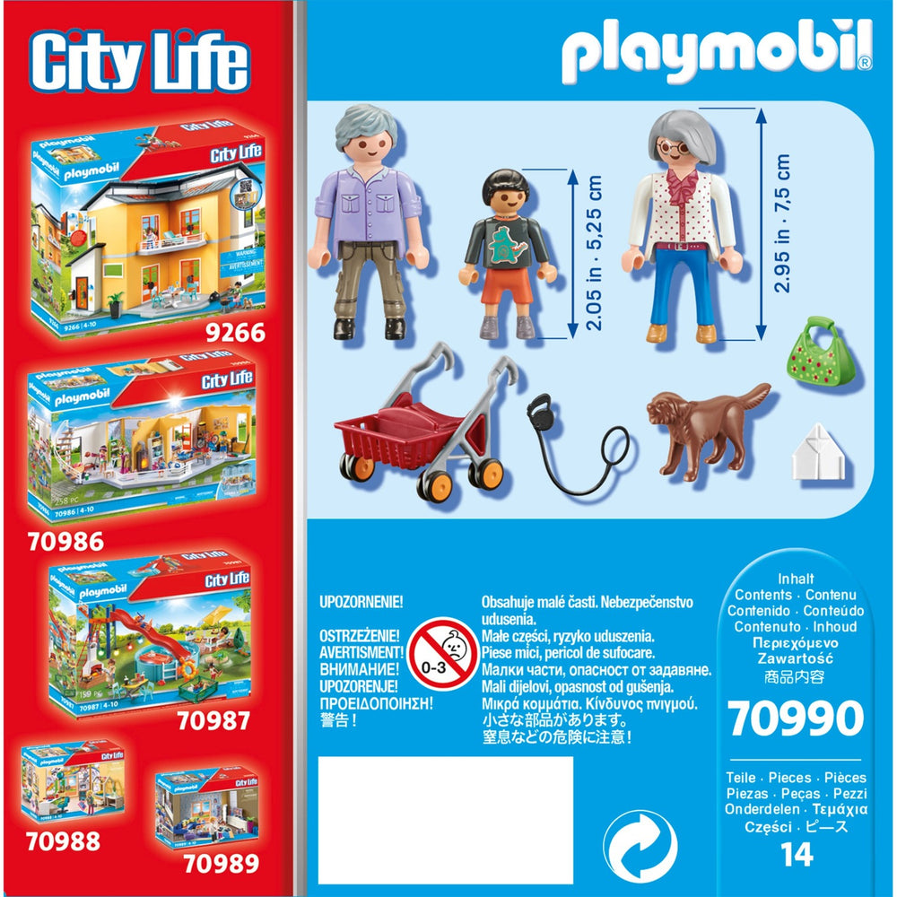 Großeltern der Playmobil City Life mit Enkelkindern 70990