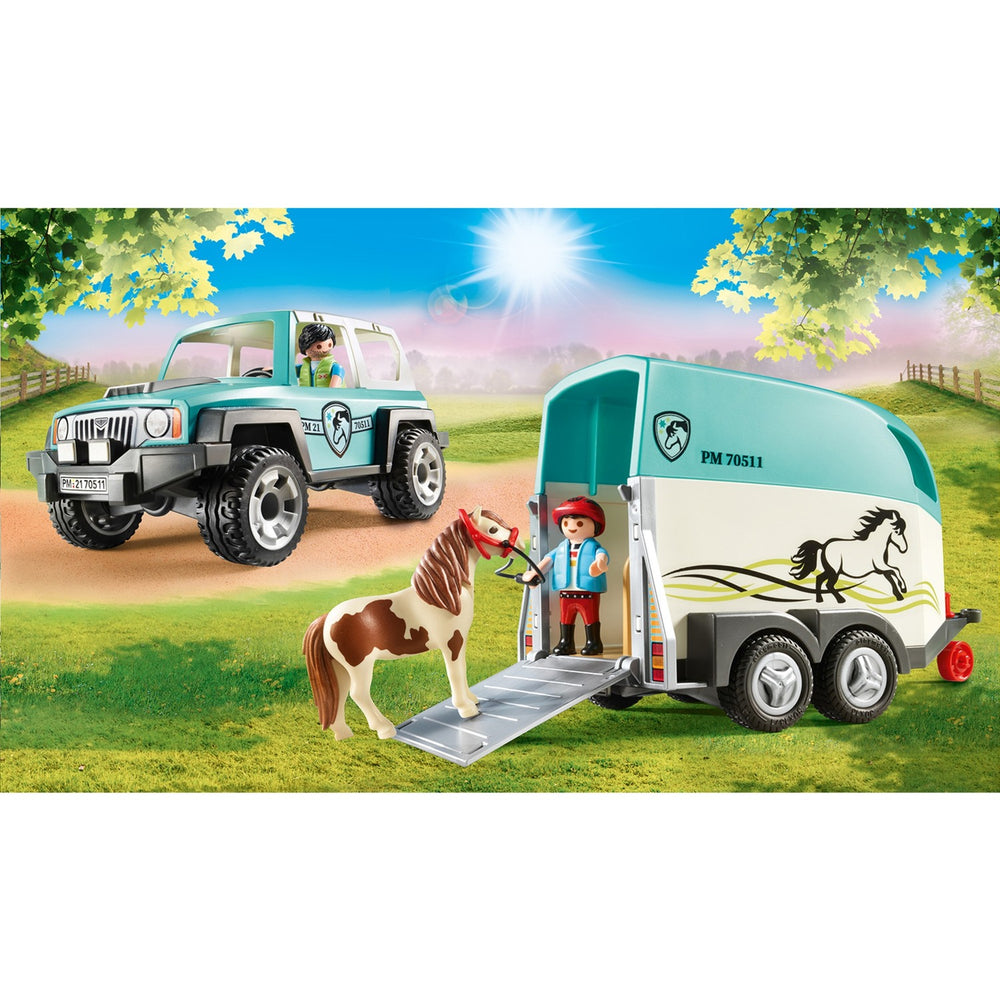 Playmobil Country Auto Auto mit Trailer 70511