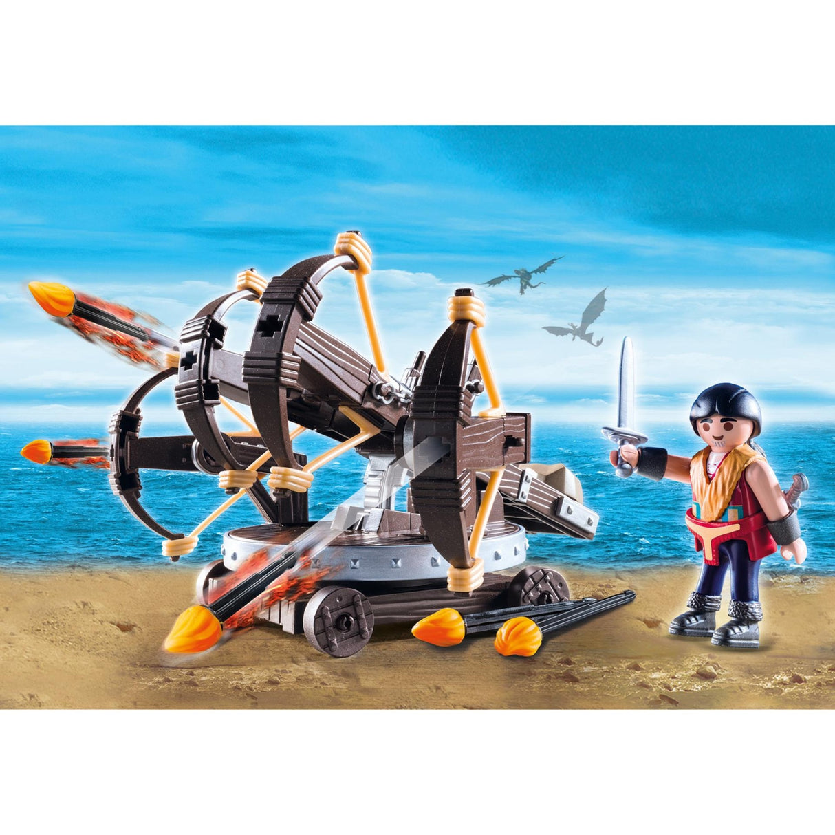 Playmobil -Drachen Eret mit vier Fach Ballisten