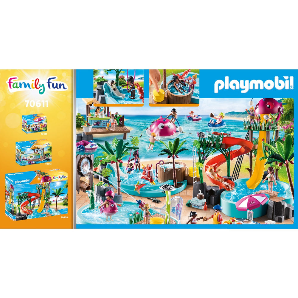 Playmobil Familie Fun Kinder -Schwimmbad mit Whirlpool 70611