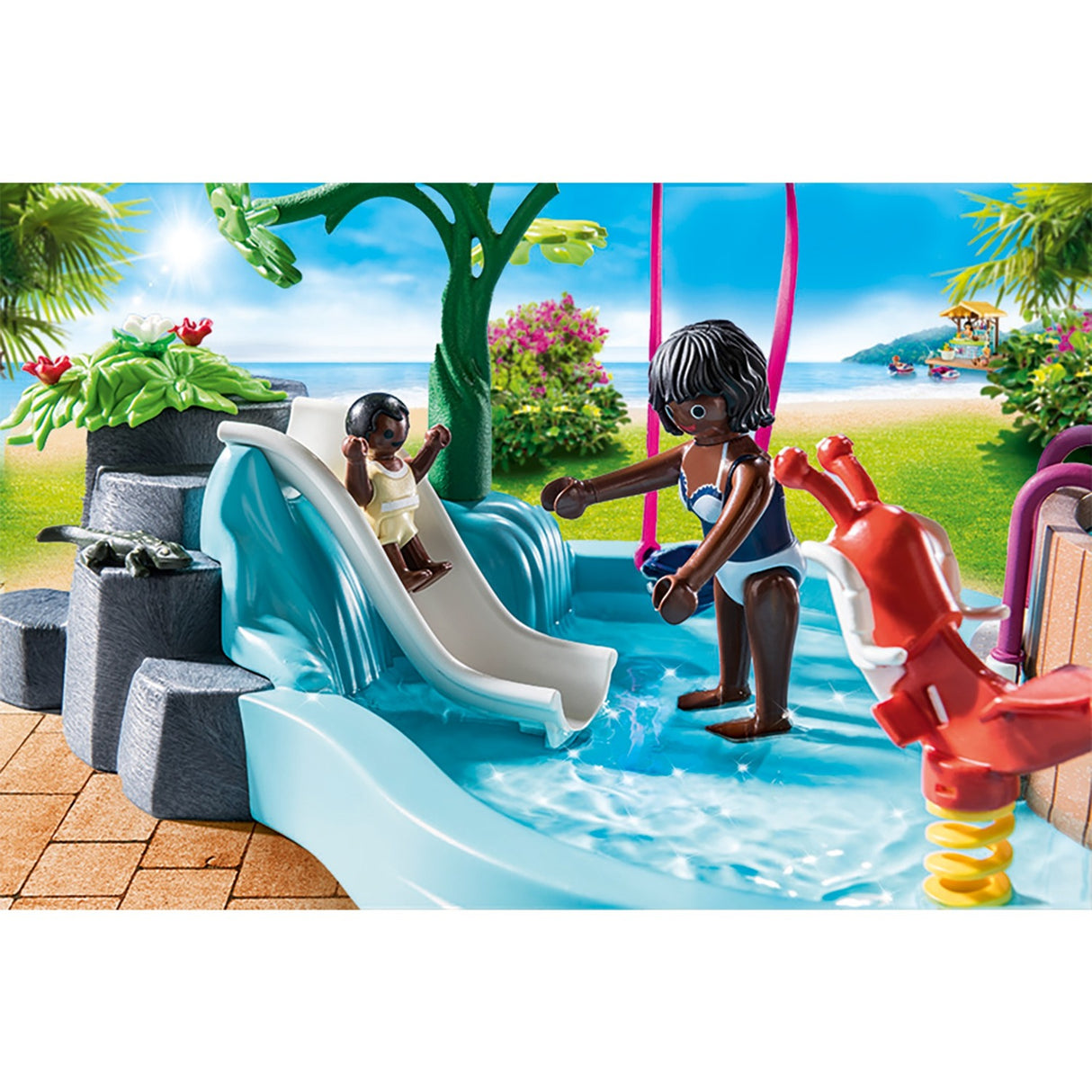 Playmobil Familie Fun Kinder -Schwimmbad mit Whirlpool 70611