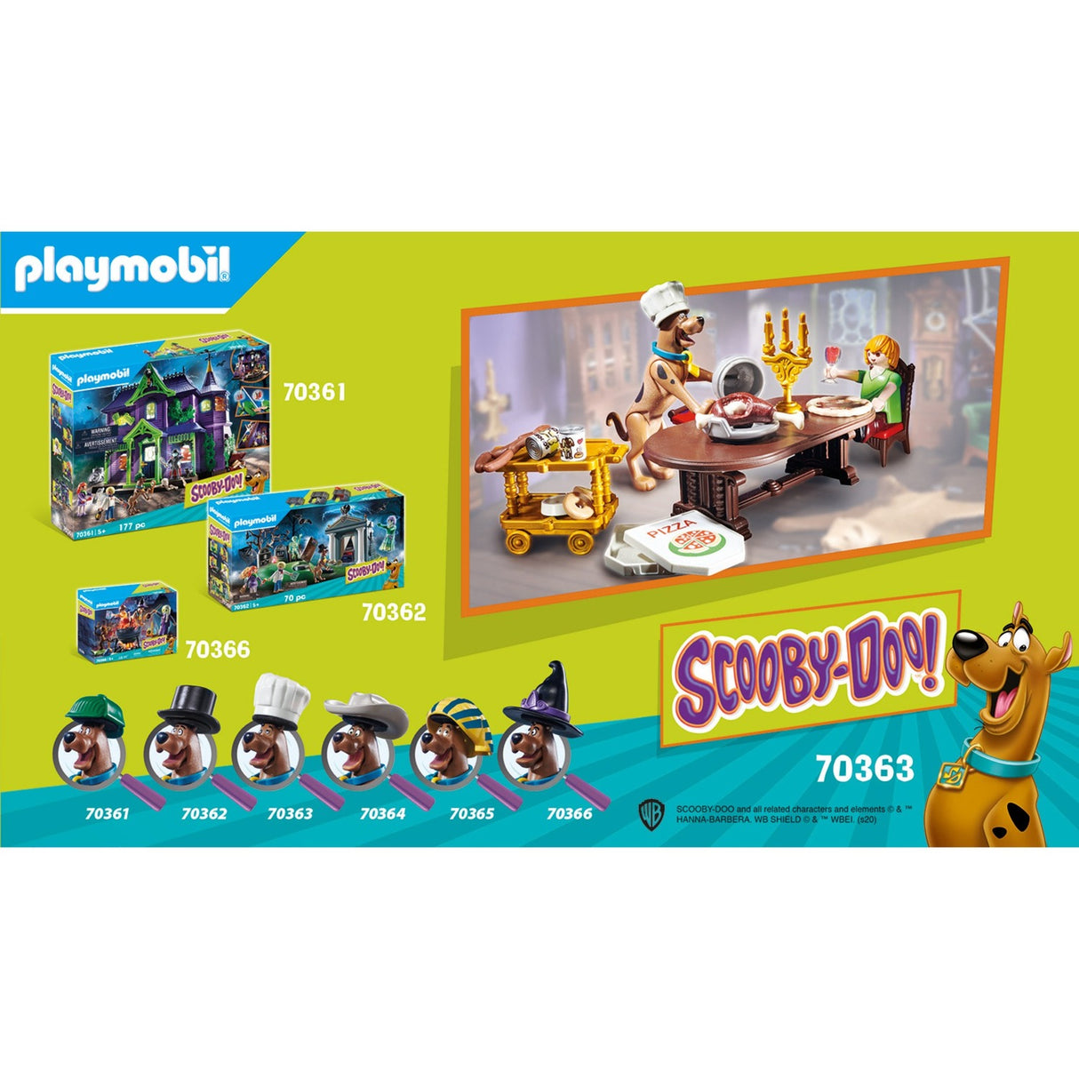 Playmobil Playmobil Scooby-Doo! Abendessen mit zotteligen