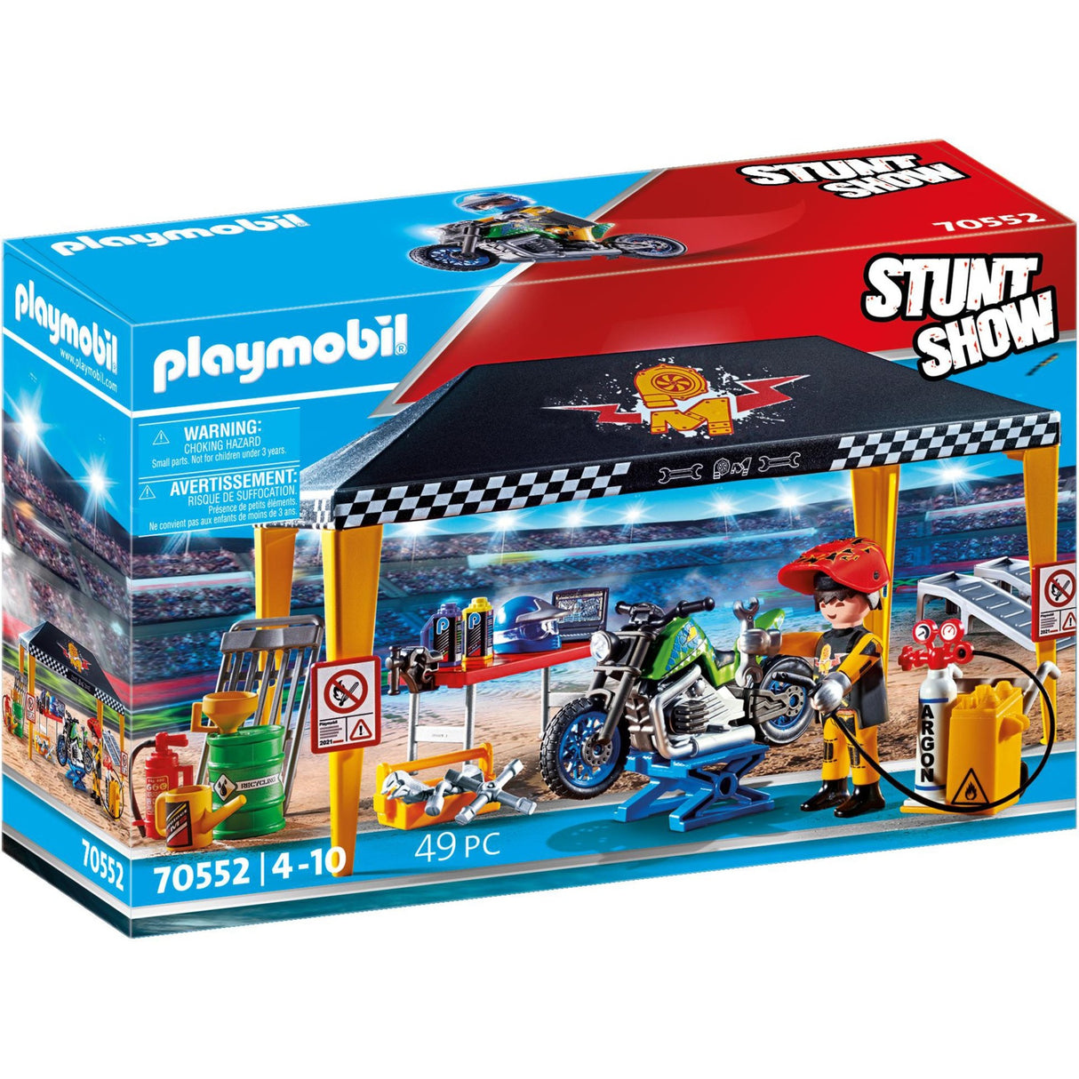 PLAYMOBIL Stuntshow Werkplek Tent 70552