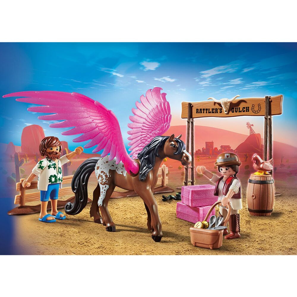 Playmobil Playmobil Der Film Marla und Del mit geflügeltem Pferd
