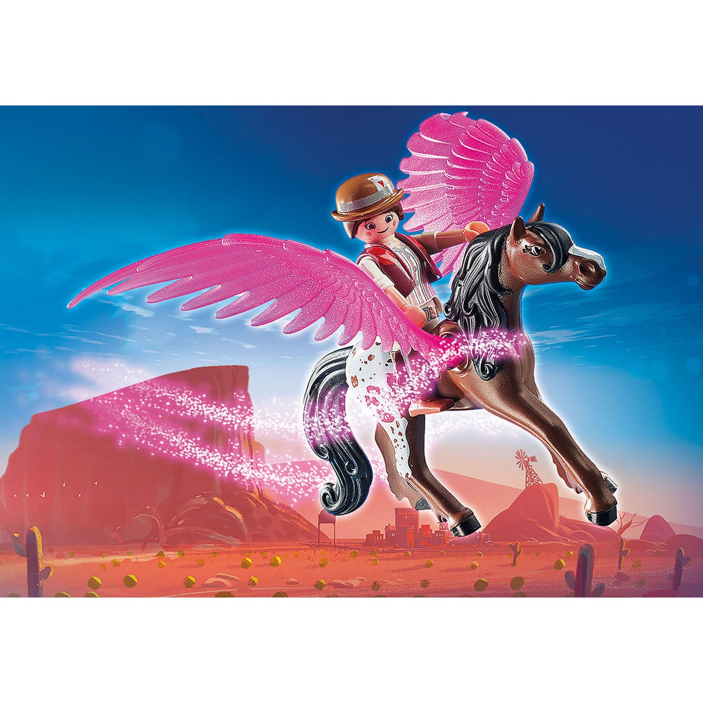 Playmobil Playmobil Der Film Marla und Del mit geflügeltem Pferd