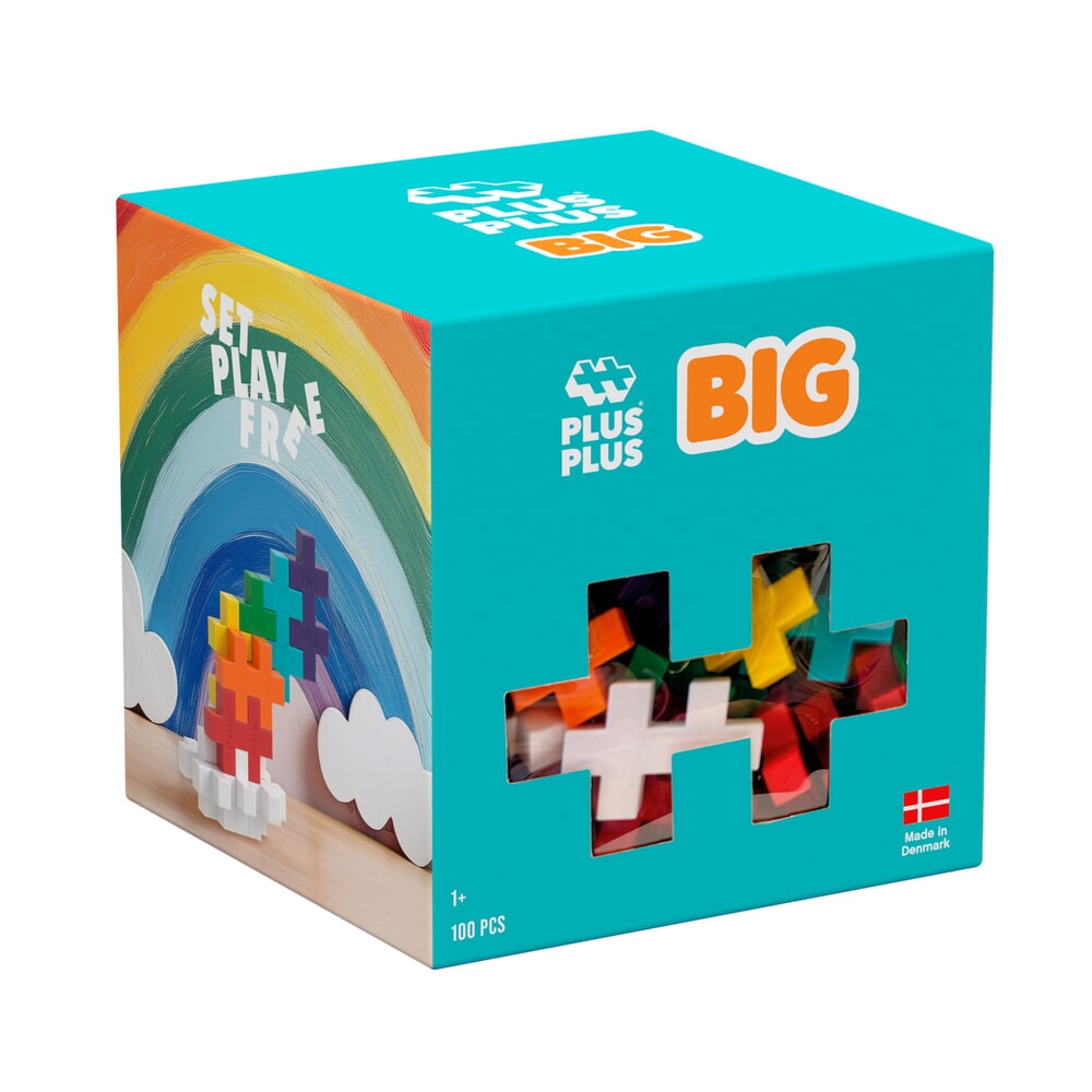 Plus plus plus-plus großer Regenbogen-Mix 100 Stück (4354)