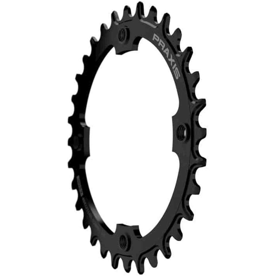 Praxiskette Top 1x E-Ring 104bcd M8 36T Staal Schwarz