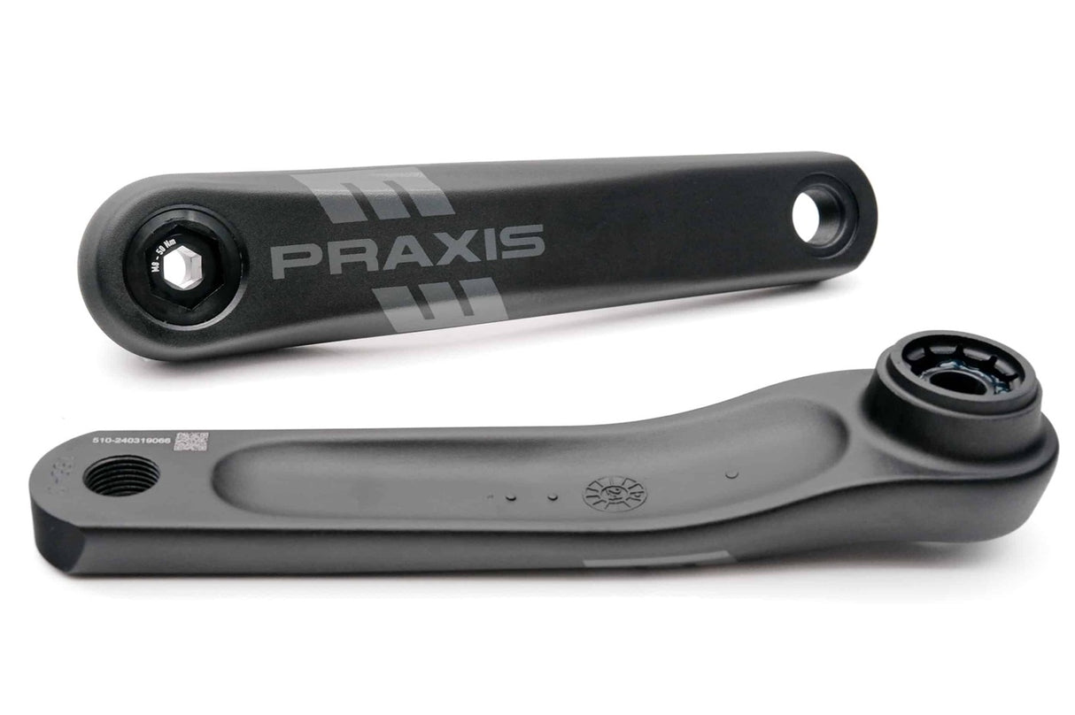 Praxis Kurbelgarnitur E-Bike Typ 1 Aluminium ISIS 170 mm