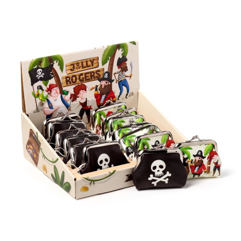 Jolly Roger Piraten-Geldbörse mit Clip