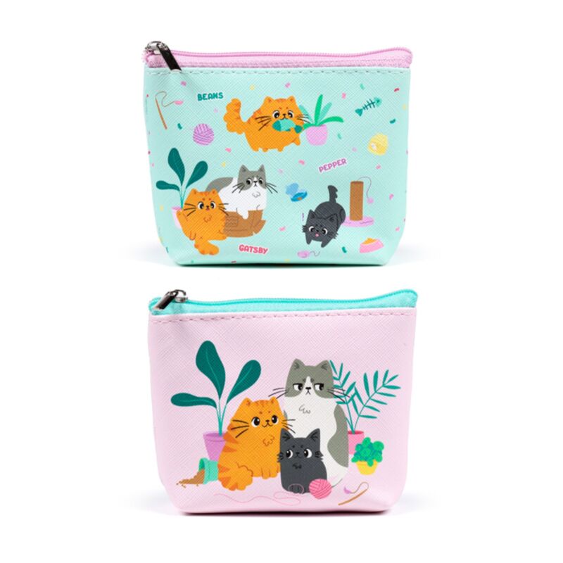 Beans Co Cats PVC-Geldbörse
