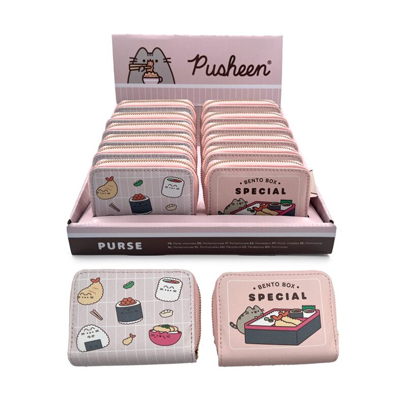 Union Pusheen The Cat Sushi Club, runde Geldbörse mit Reißverschluss, klein