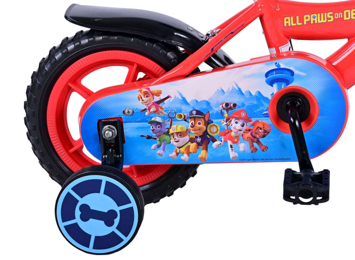 PAW Patrol Children's Bike Boys 10 -calowy czerwony niebieski dokładny