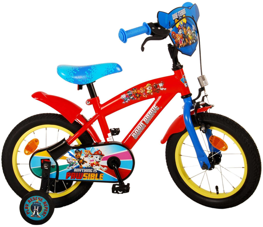 PAW Patrol Kinderbike - Jungen - 14 Zoll - Rotblau
