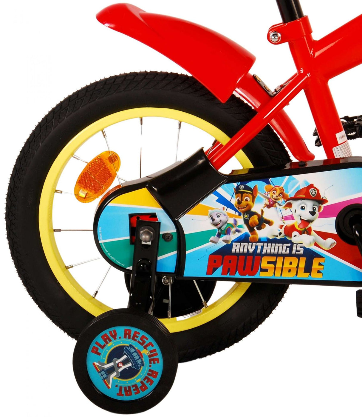 PAW Patrol Kinderbike - Jungen - 14 Zoll - Rotblau