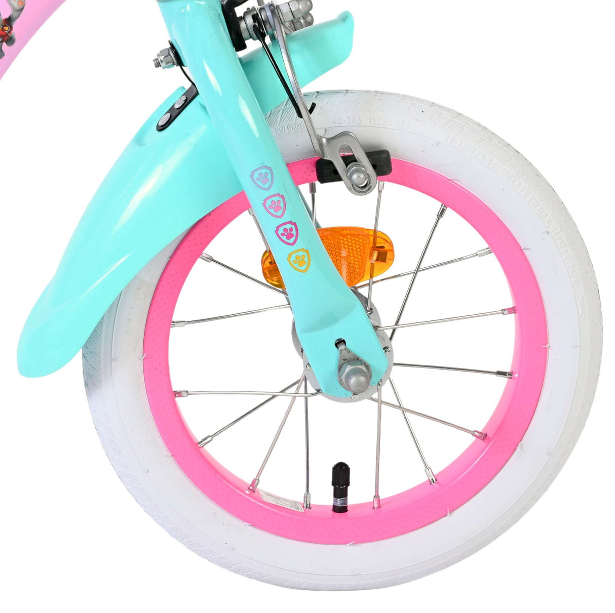 Paw Patrol Kinderfahrrad – Mädchen – 12 Zoll – Pink – zwei Handbremsen