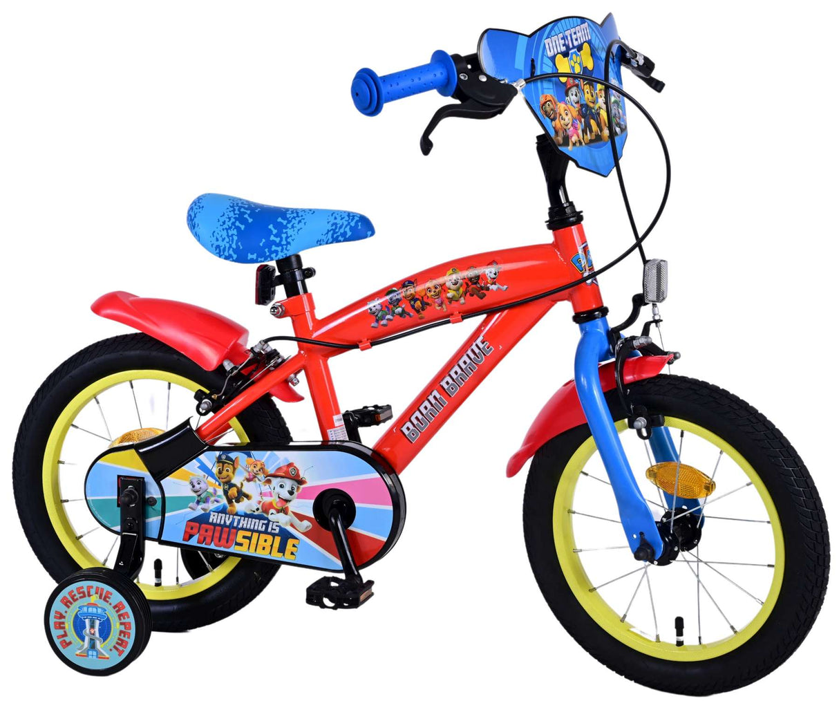 PAW PATROL Patrol Bike Bike Boys 14 pulgadas Dos frenos de mano