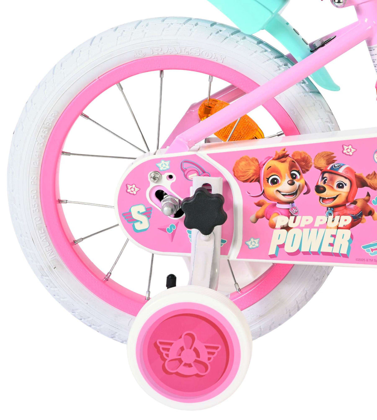 Paw Patrol Kinderfahrrad – Mädchen – 14 Zoll – Rosa