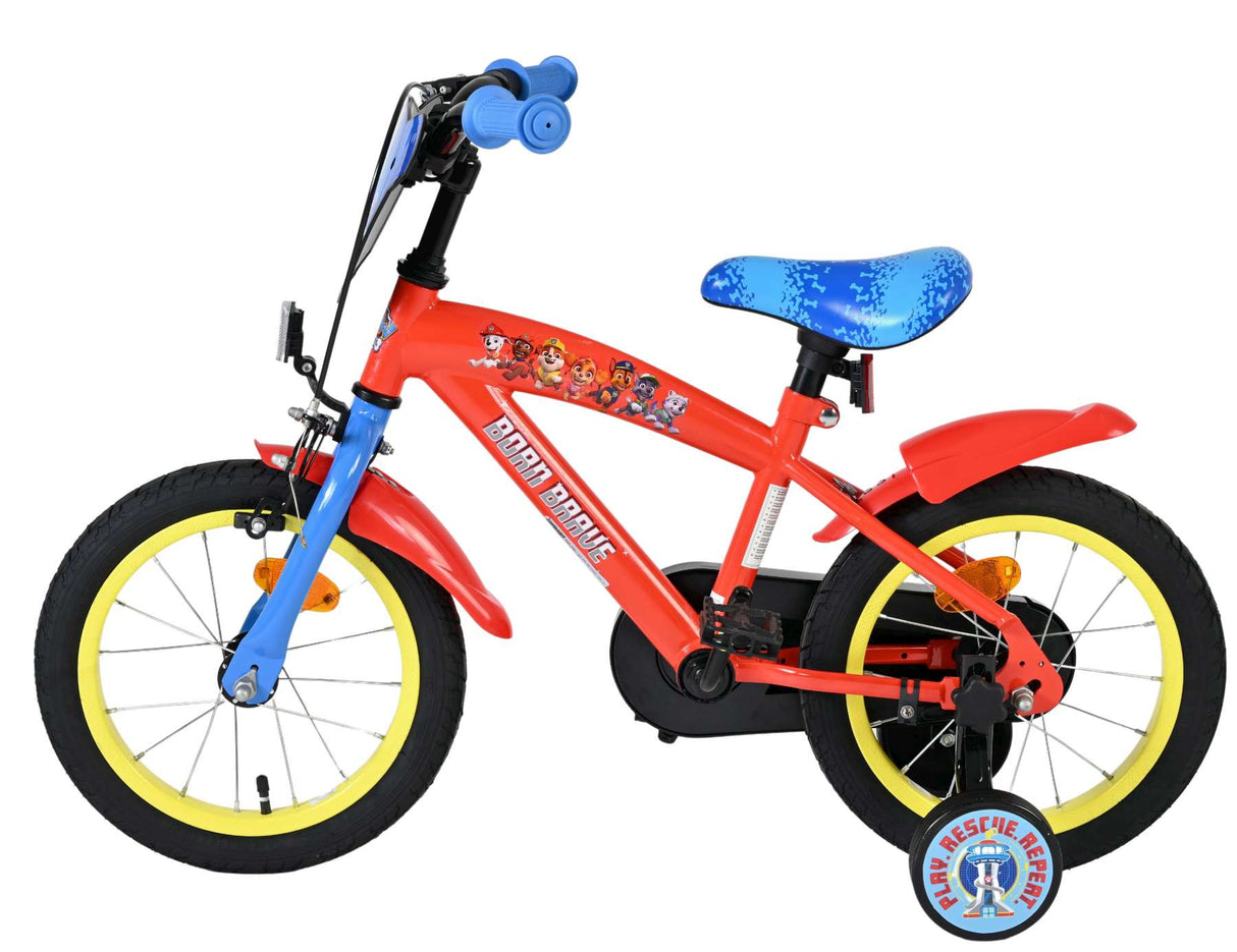 Paw Patrol Kinderfahrrad – Jungen – 14 Zoll – Rot Blau