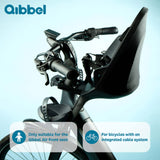 Qibbel voorzitje air incl. adapter 1? ge�nt. kabels zwart