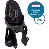 Qibbel Rücksitz Air AVS+ Gepäckträger schwarz