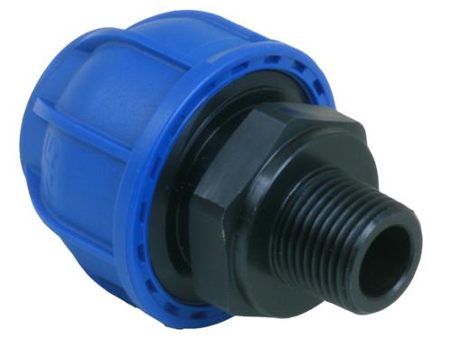 Alusic aluminium koppeling ø20mm - 1 2 buitendraad