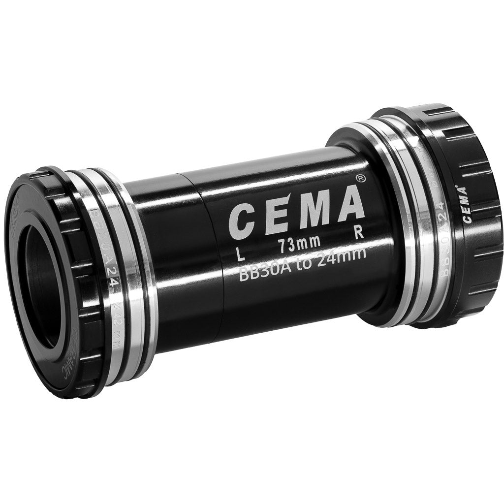 Cema Innenlager BB30A Interlock Shimano-Edelstahl-Schwarz