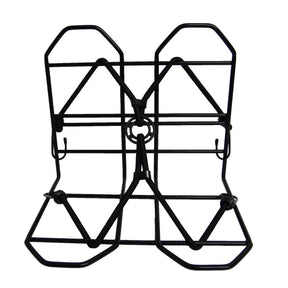 Gepäckdeck 28 x 25 cm schwarz mit Spinne