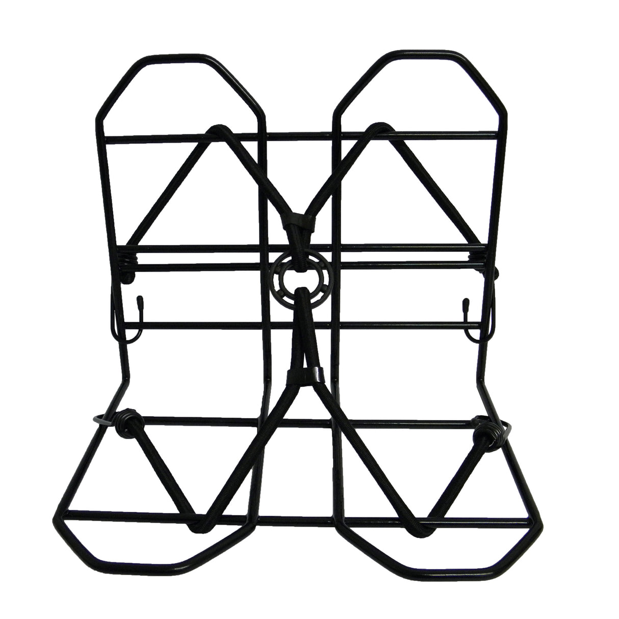 Gepäckdeck 28 x 25 cm schwarz mit Spinne