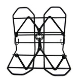 Gepäckdeck 28 x 25 cm schwarz mit Spinne